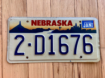 1996 Nebraska License Plate