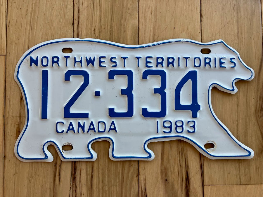 1983 Northwest Territories License Plate