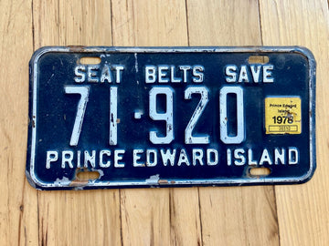 1978 Prince Edward Island License Plate