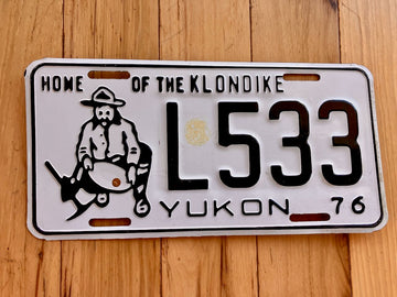 1976 Yukon License Plate