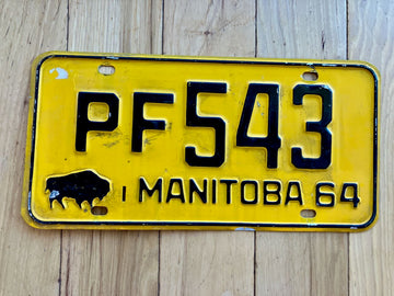 1964 Manitoba License Plate