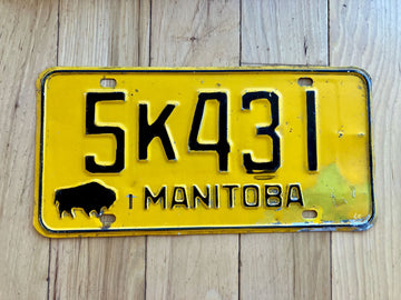 1960s Manitoba License Plate