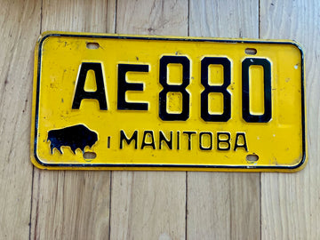 1960s Manitoba License Plate