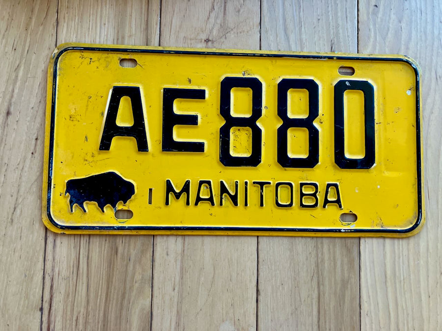 1960s Manitoba License Plate