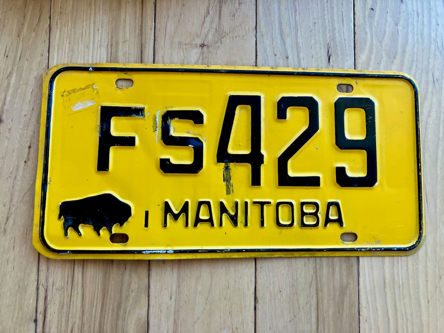 1960s Manitoba License Plate