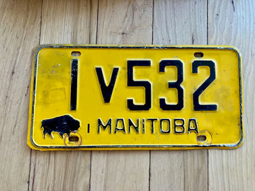 1960s Manitoba License Plate