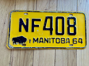 1964 Manitoba License Plate