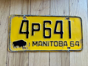 1960s Manitoba License Plate