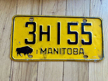 1960s Manitoba License Plate