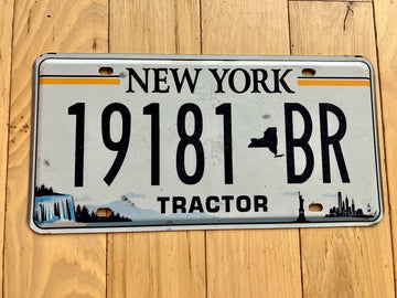 New York Tractor License Plate