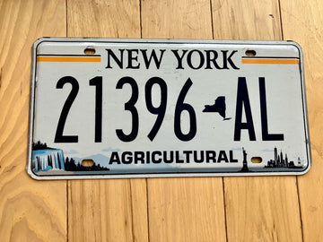 New York Agriculture License Plate