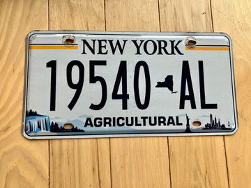 New York Agriculture License Plate