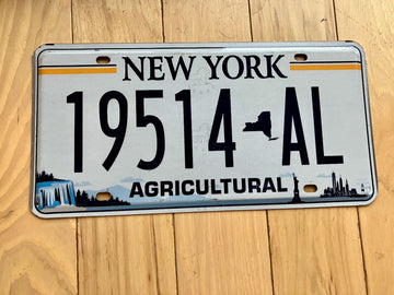 New York Agriculture License Plate