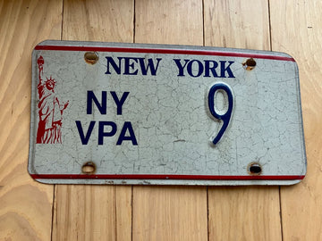 1986 Base New York Veteran Police Association License Plate