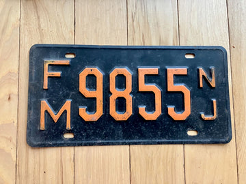 1957 New Jersey License Plate