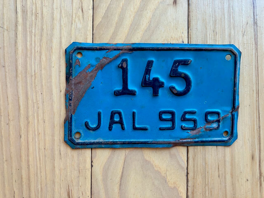 1959 Jalisco Motorcycle License Plate