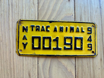 Nayarit Trac Animal License Plate