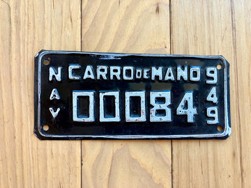 Nayarit Carro de Mano/ Hand Cart License Plate