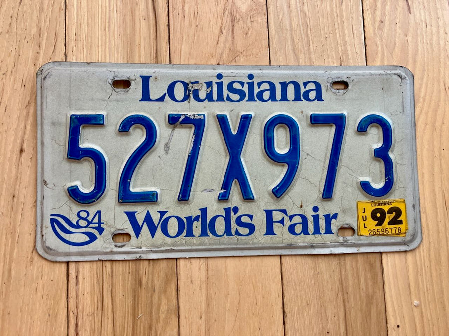 1991 Louisiana Worlds Fair License Plate