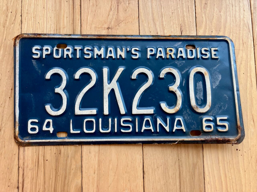 1964/1965 Louisiana License Plate