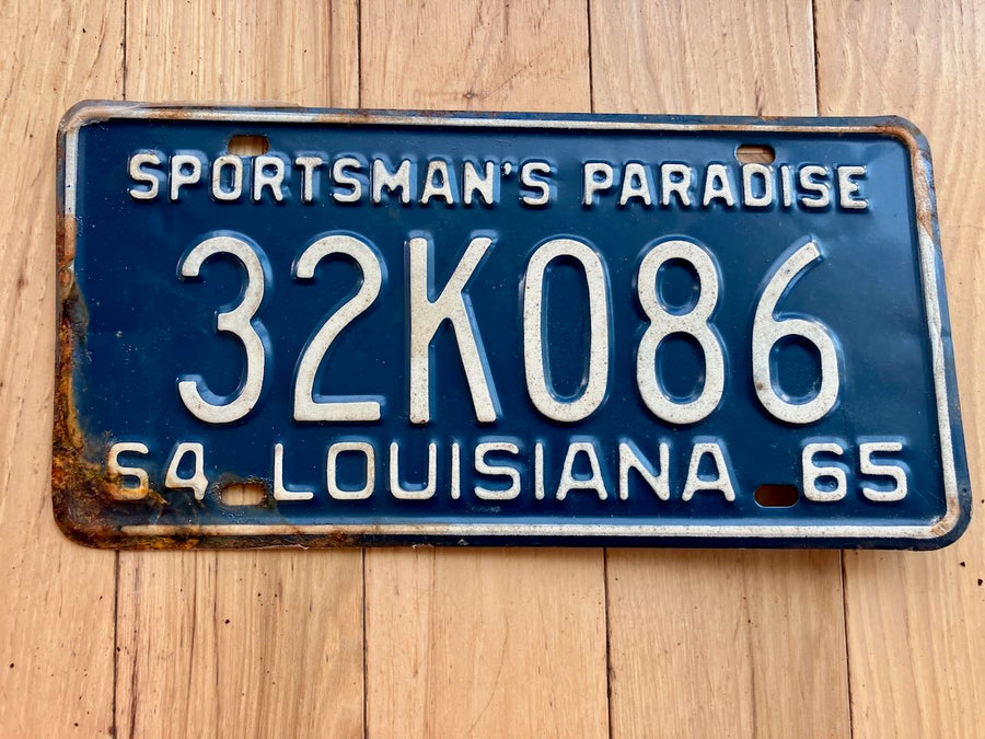 1964/1965 Louisiana License Plate