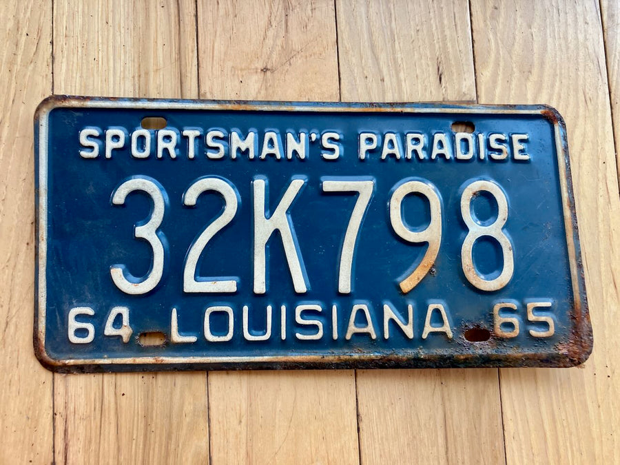 1964/1965 Louisiana License Plate