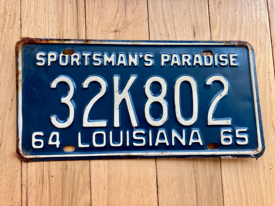 1964/1965 Louisiana License Plate