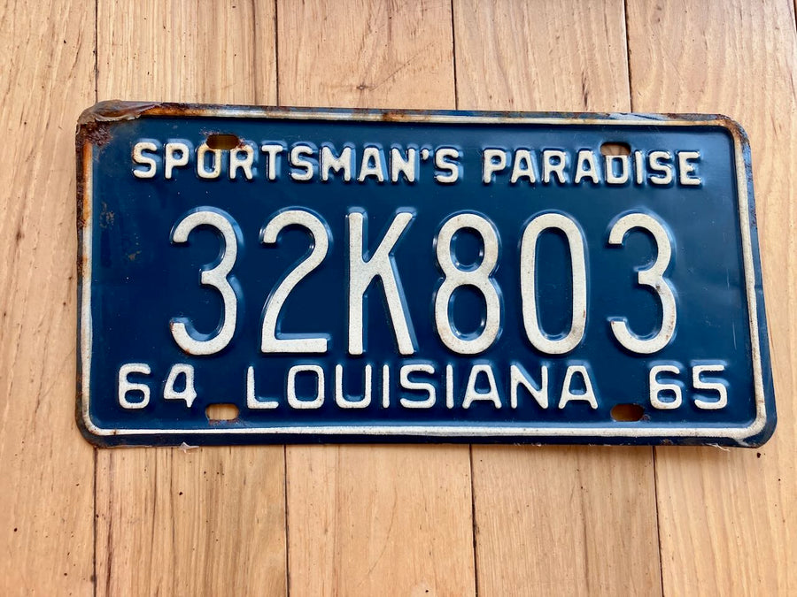 1964/1965 Louisiana License Plate