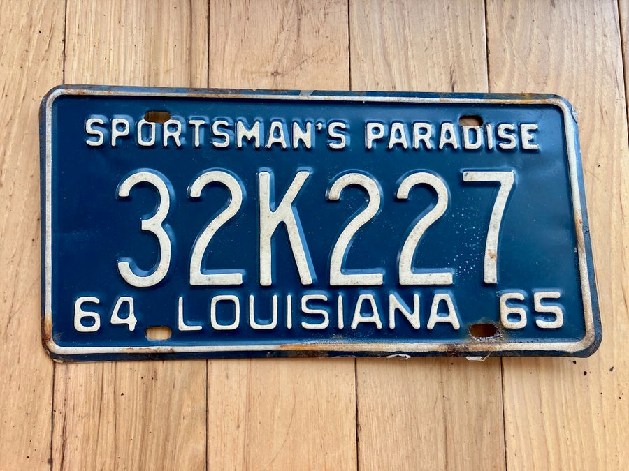 1964/1965 Louisiana License Plate