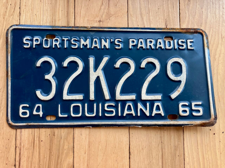 1964/1965 Louisiana License Plate