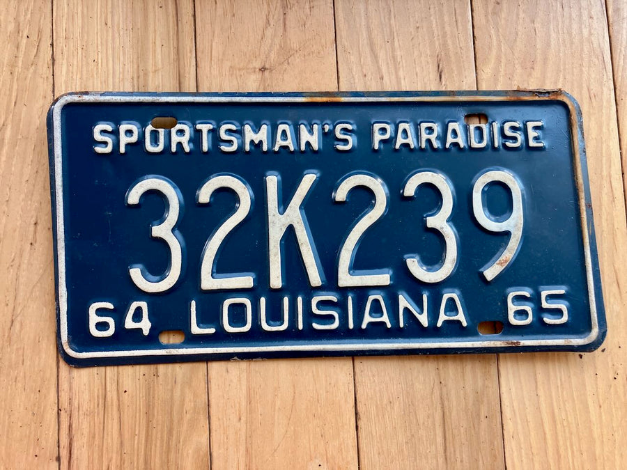 1964/1965 Louisiana License Plate