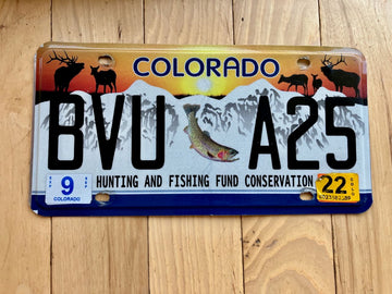 Colorado Hunting and Fishing Fund License Plate