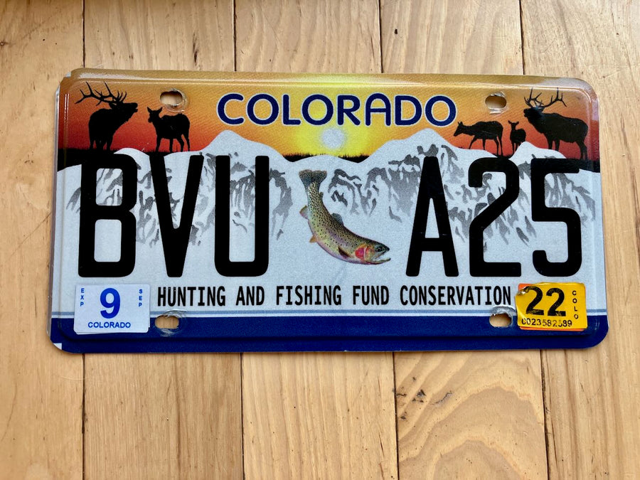 Colorado Hunting and Fishing Fund License Plate