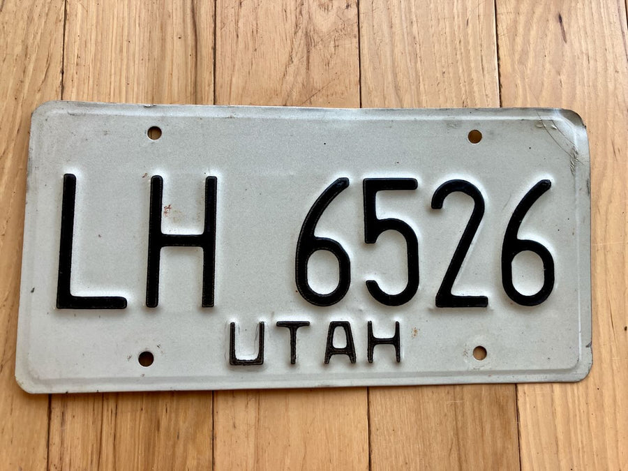 1970's Utah License Plate