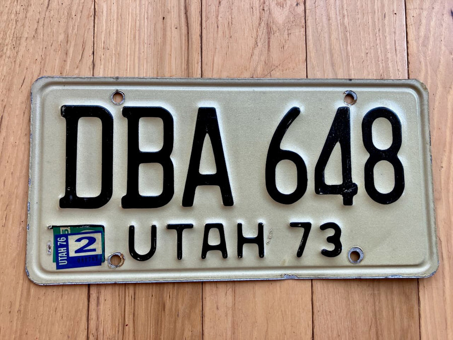 1976 Utah License plate