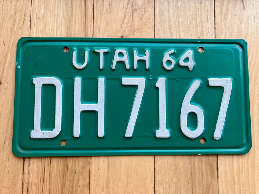 1964 Utah License Plate