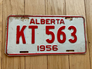 1956 Alberta License Plate