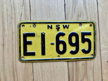 New South Whales Motorcycle License Plate