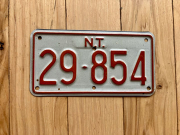 Northern Territory Motorcycle License Plate