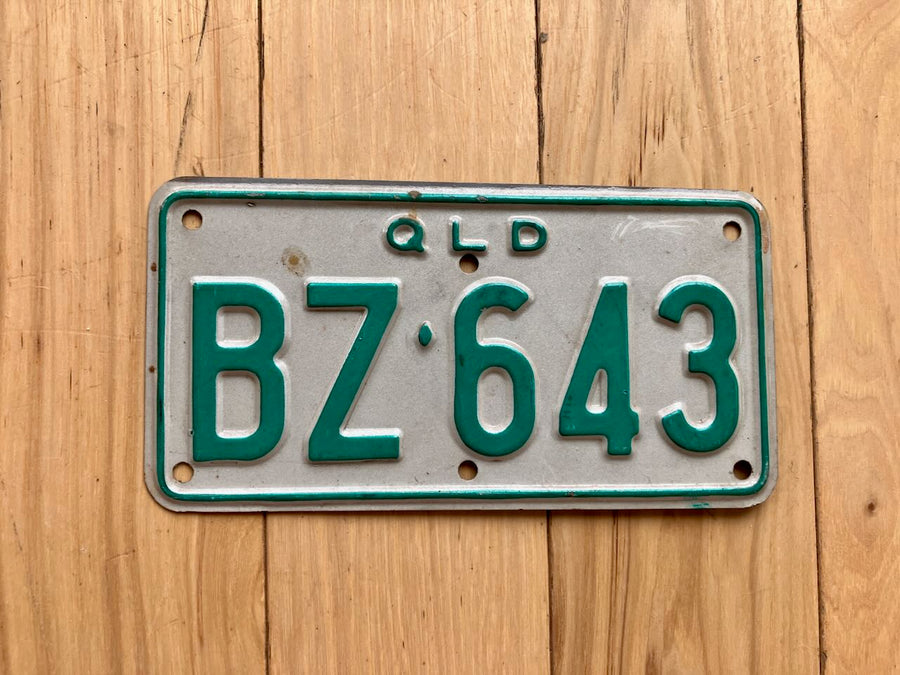 Queensland Australia Motorcycle License Plate