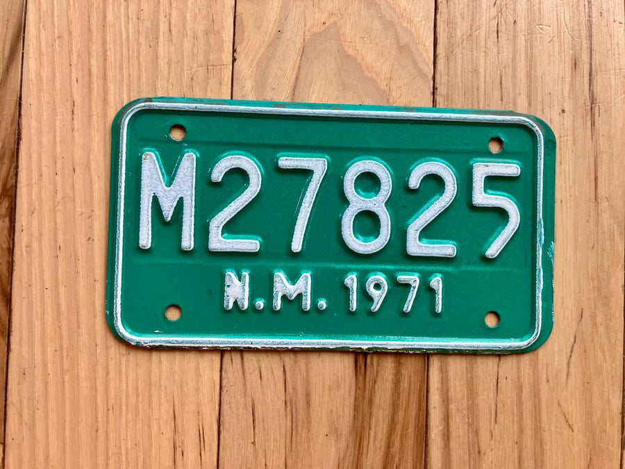 1971 New Mexico Motorcycle License Plate