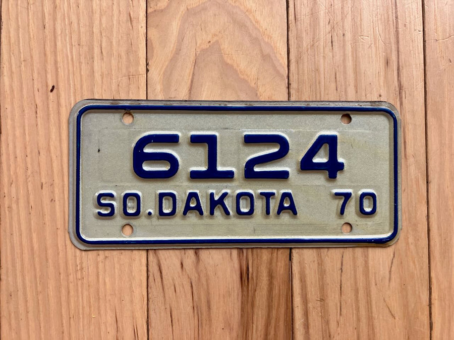 1970 South Dakota Motorcycle License Plate