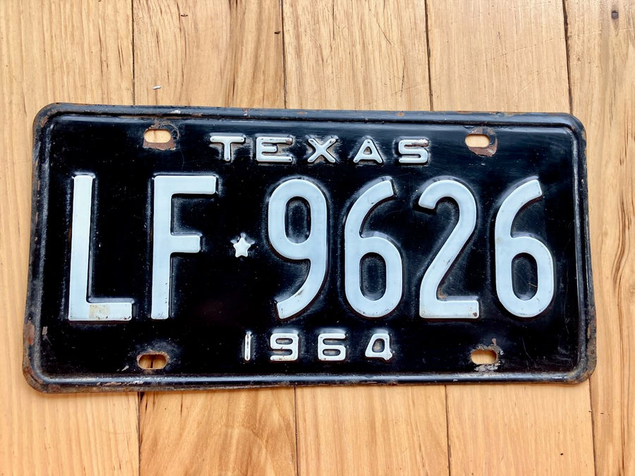 1964 Texas License Plate