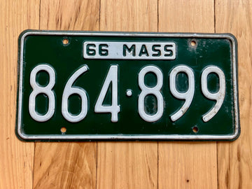 1966 Massachusetts License Plate