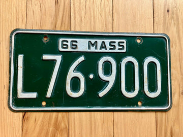 1966 Massachusetts License Plate