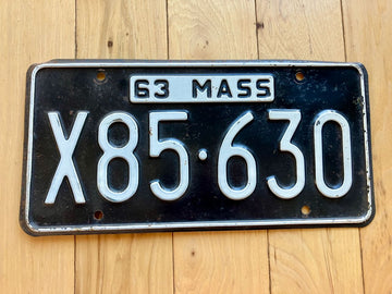 1963 Massachusetts License Plate