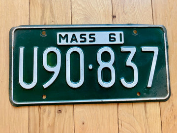 1961 Massachusetts License Plate