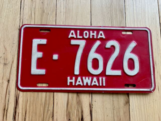 1959 Hawaii License Plate