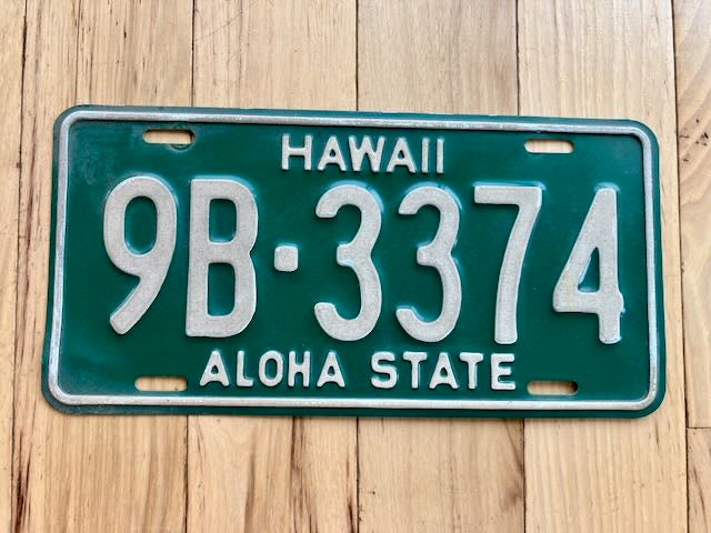 1961 Hawaii License Plate