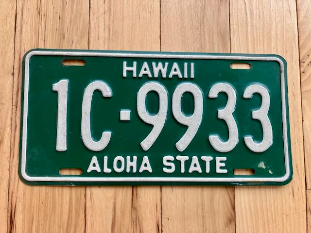 1961 Hawaii License Plate